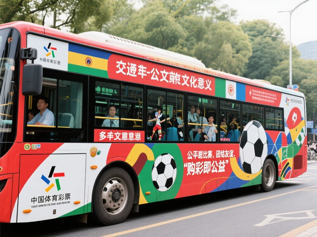 世界杯主题公交亮相，城市激情燃爆